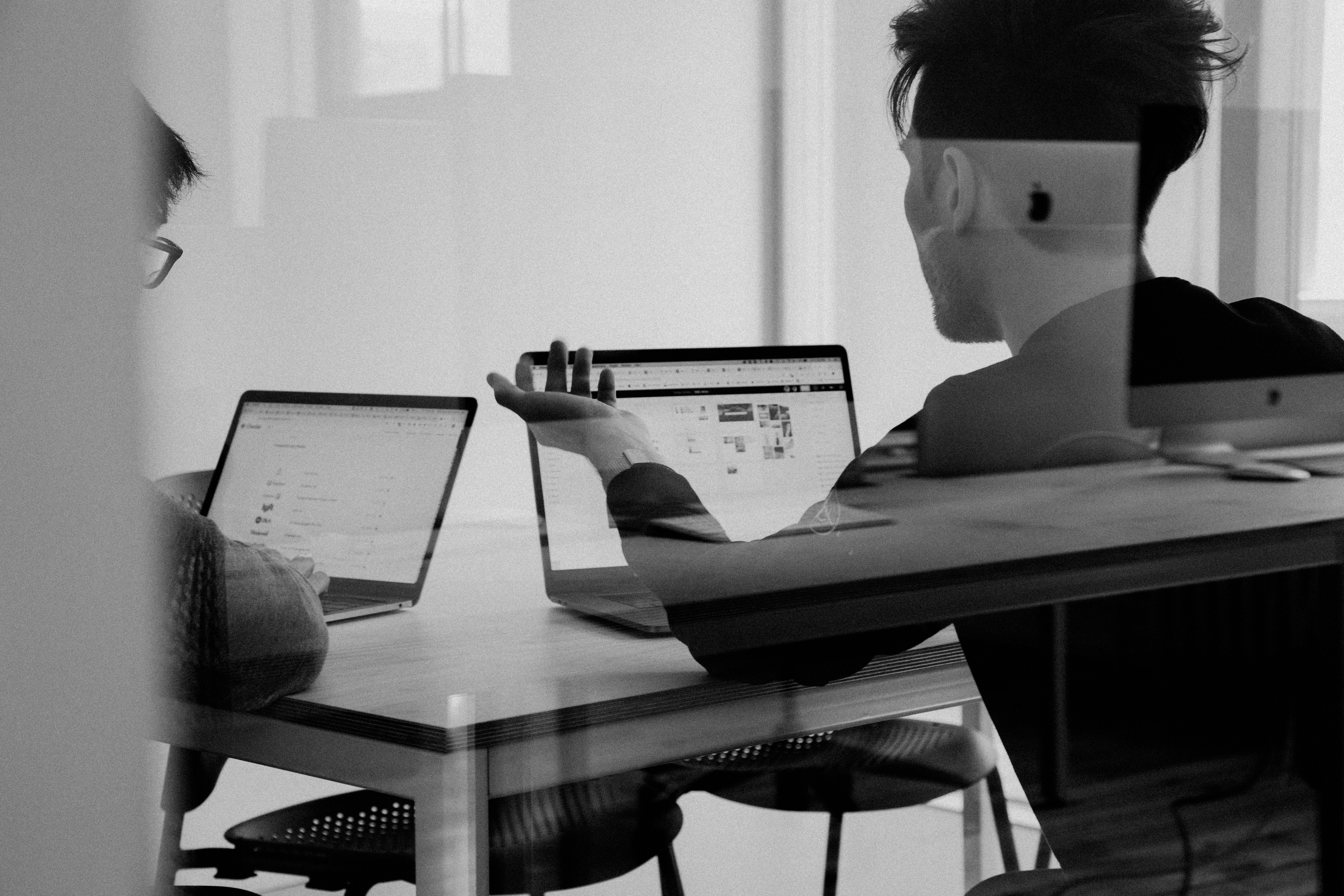 Team reviewing client intake workflow